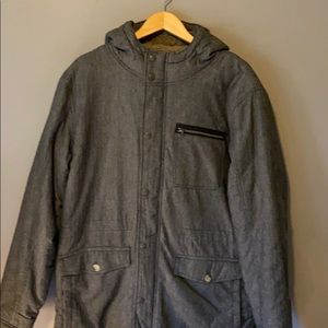 Quicksilver herringbone jacket with hood